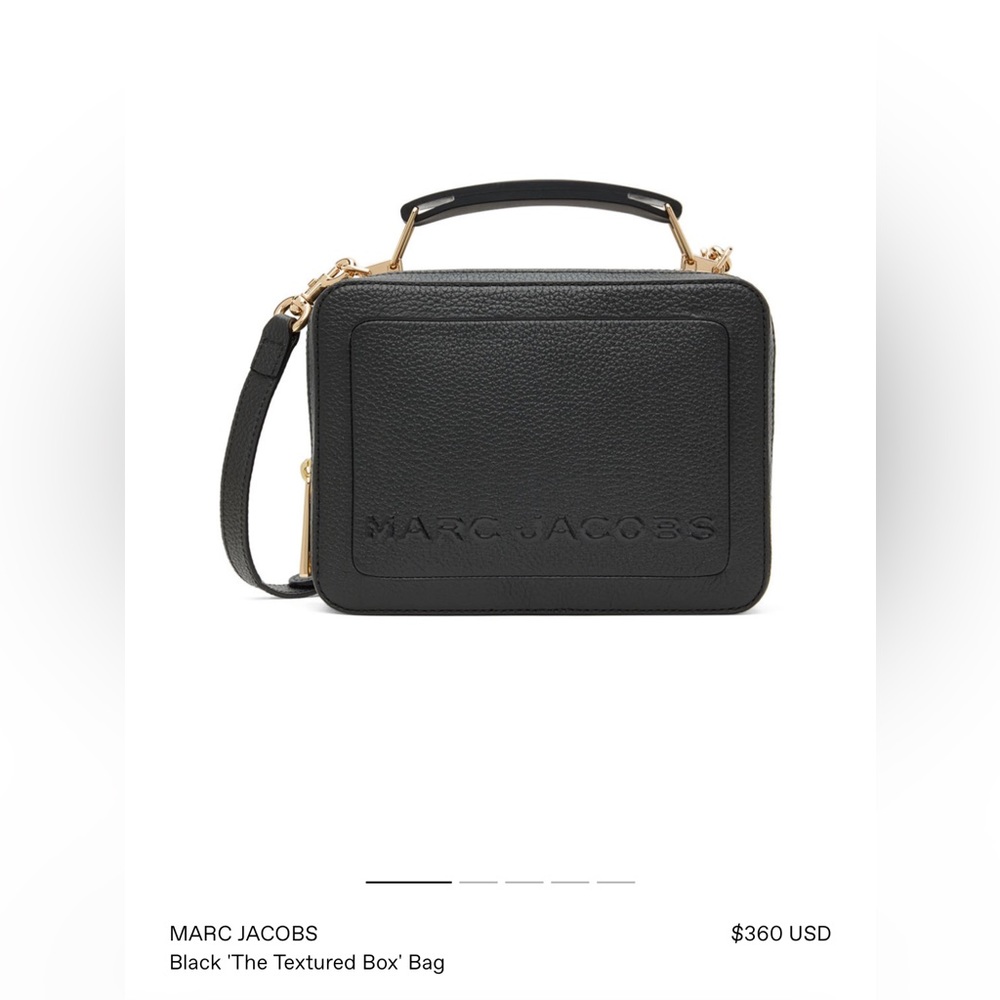 MARC JACOBS
Black 'The Textured Box' Bag